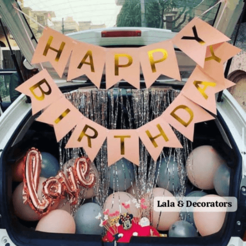 Car Themed Birthday Premium Decoration
