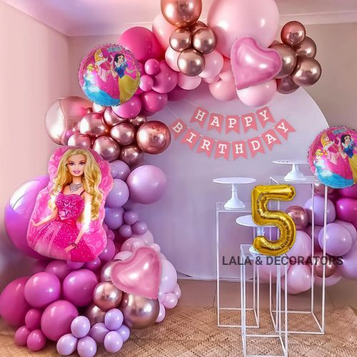 Unicorn Themed First Birthday Setup | Pink, Purple & Yellow Decor