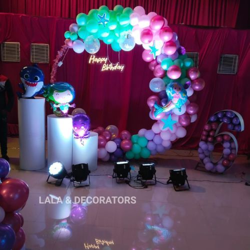 Mermaid Theme Birthday Decoration with Balloon