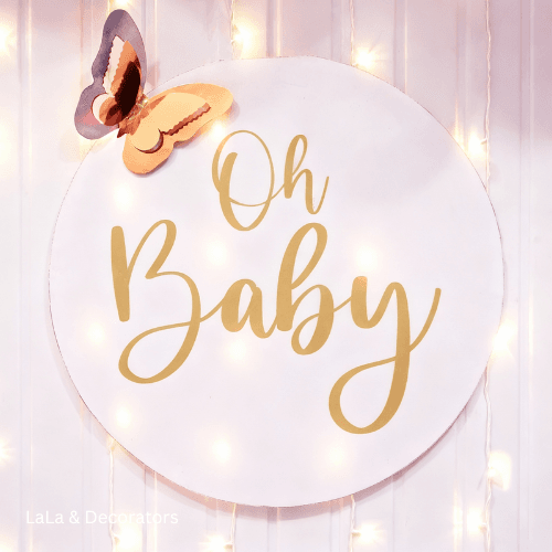 Baby Shower Balloon Decoration with Butterfly Theme 3