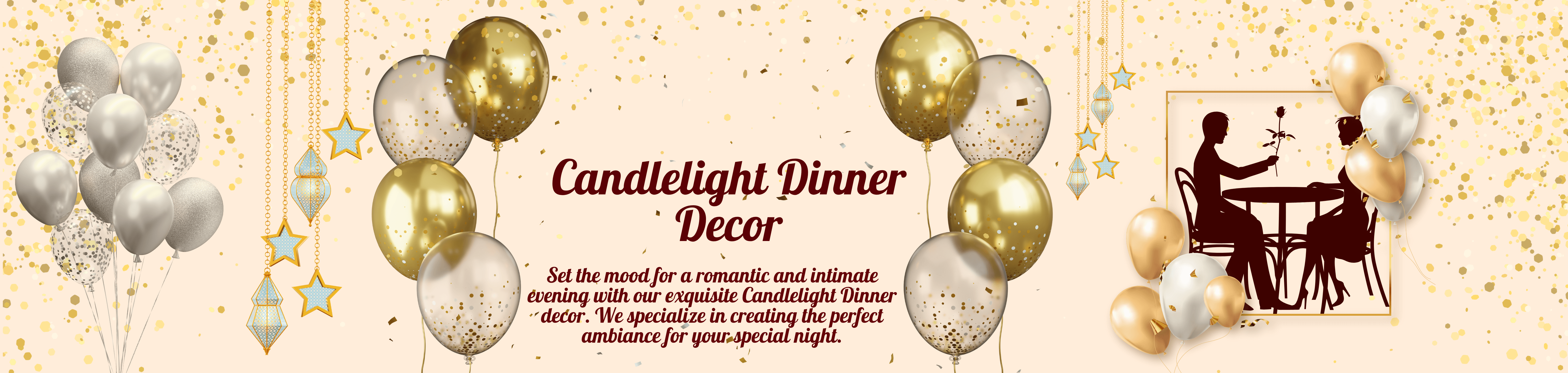 candle light dinner banner desktop