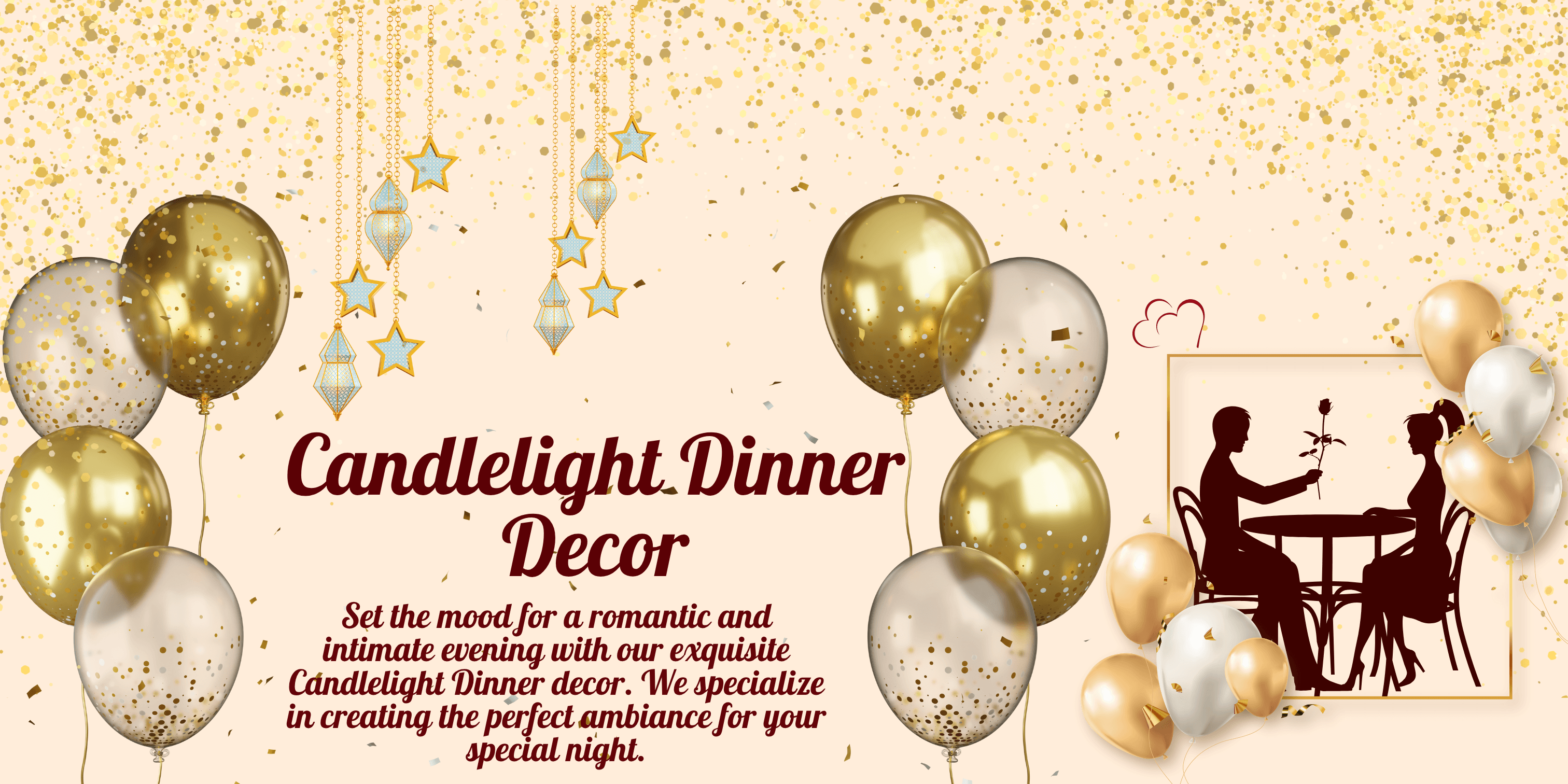 candle light dinner banner desktop
