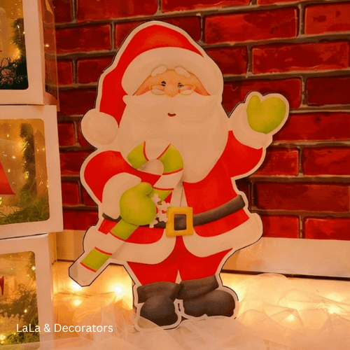 Christmas Balloon and Tree Decoration with Santa 3