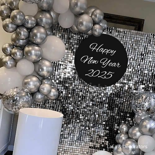 New Year 2025 Balloon Decoration  3