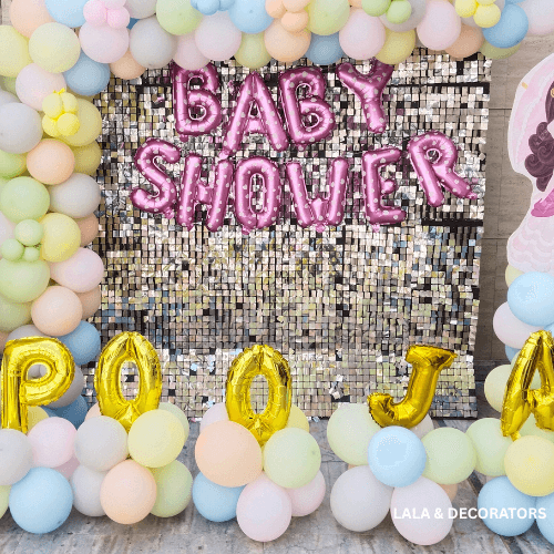 Pastel Baby Shower Balloon Decor 2